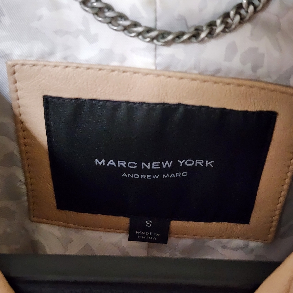 MARC NEW YORK | Light tan leather jacket | EUC ☆ - Picture 2 of 12